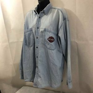 Harley Davidson Logos Shirt Sz M